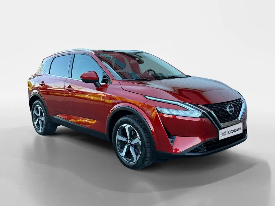 Nissan QASHQAI 1.3 MHEV Xtronic N-Connecta 158PK AUTOMAAT | Apple Carplay & Android Auto| Climate Controle | 4 seizoen banden | Metallic lak | Lichtmetalen velgen | Navigatie | Panoramadak | Dakrails | Dealer onderhouden | 1ste eigenaar