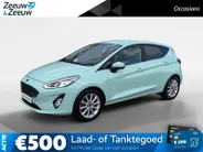 Ford Fiesta 1.0 EcoBoost Titanium | Dealer onderhouden | 1e eigenaar | Adapt. Cruise control | Parkeersensoren voor en achter | Achteruitrijcamera | Trekhaak | Navigatie | Apple carplay & Android auto | Voorruitverwarming | Privacy glas | Bovag garantie |
