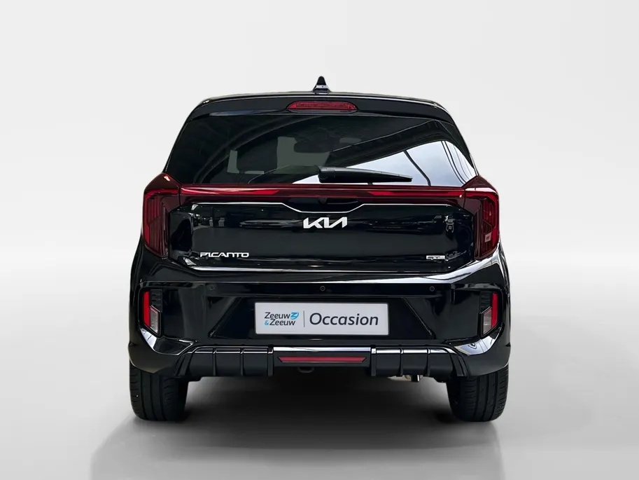 Kia Picanto 1.0 DPI GT-Line Automaat | Apple Carplay / Android Auto | Navigatiesysteem | Stoel + Stuurverwarming | Elektrisch Bedienbaar Schuif / Kanteldak | Parkeersensoren + Camera Achter | Cruise Control | Dodehoekdetectie + Correctie | Lichtsensor | 16'Lichtmetal