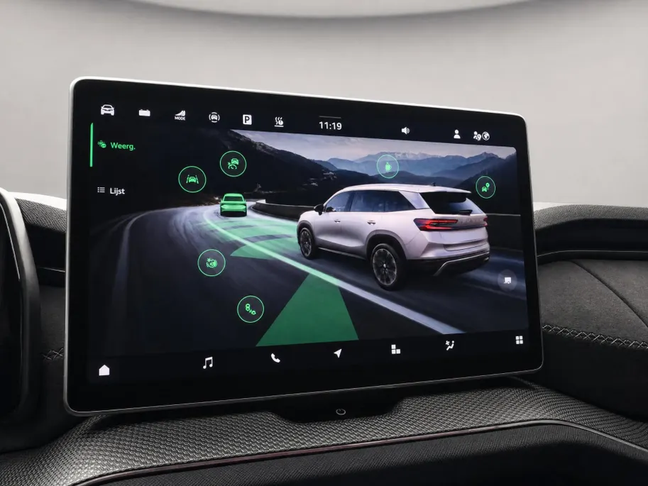 Škoda Kodiaq 1.5 TSI 204pk DSG PHEV Sportline Business · Wegklapbare Trekhaak · 360 Camera · Canton Audio · Apple/Android Car Play · 19'' Inch · Garantie t/m 09-03-2030 of 100.000km