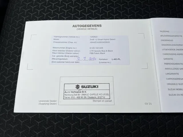 Suzuki Swift 1.2 Select Smart Hybrid | Airco | 16' LM Velgen | Apple Carplay & Android Auto | Lage KM-Stand