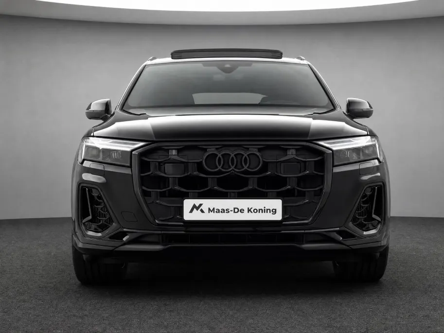 Audi Q7 55 TFSI e quattro Pro Line S 394 PK ·Leder bekleding · Assistentie. plus, remote park · Head-Up display · Glazen panorama dak · Bang & Olufsen