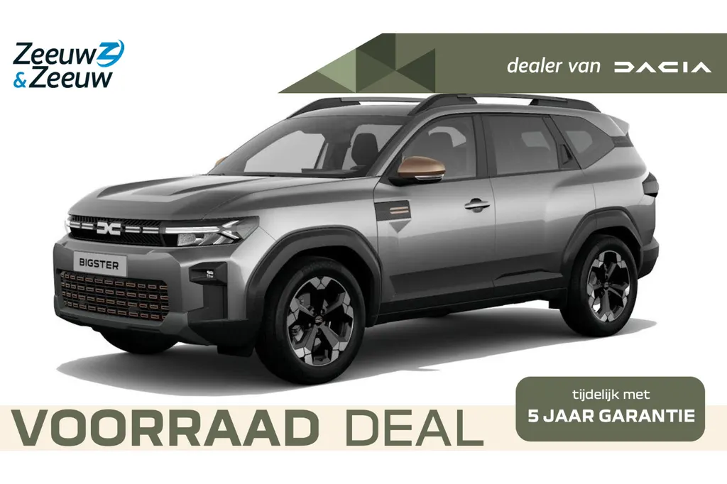 Dacia Bigster Mild Hybrid-G 140 Extreme Nu uit voorraad leverbaar met € 450,- voorraad korting | Financier uw Dacia Bigster tegen 2,9% rente.