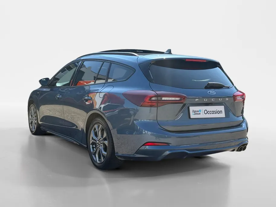 Ford Focus Wagon 1.0 EcoBoost Hybrid ST Line X | Automaat | Pano dak | Adapt. cruise control | BLIS | Winter pack | Parkeersensoren voor en achter | Achteruitrijcamera | B&O audio | Draadloos opladen mobiel | Bovag garantie |