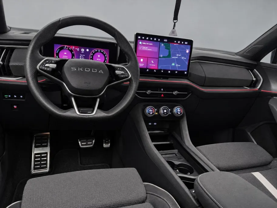 Škoda Kodiaq 1.5 TSI 204pk DSG PHEV Sportline Business · Panoramadak · Alarm · Wegklapbare Trekhaak · Elek. Voorstoel · 19'' Inch · Garantie t/m 06-07-2030 of 100.000km