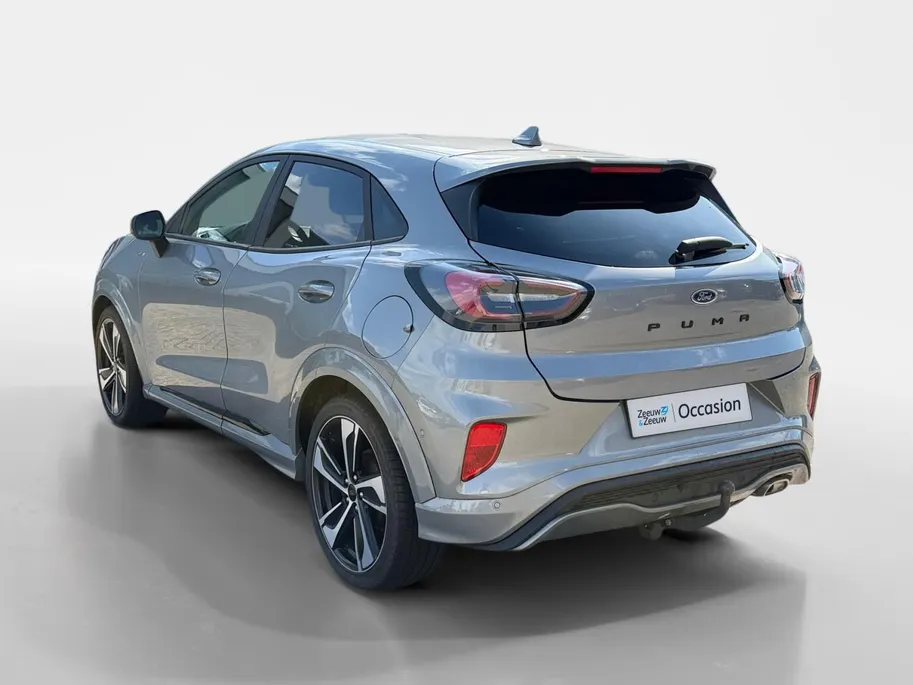 Ford Puma 1.0 EcoBoost Hybrid ST-Line X | Automaat | Trekhaak | Parkeersensoren voor en achter | Achteruitrijcamera | Adapt. Cruise control | BLIS | B&O | Draadloos opladen mobiel | 19' lichtmetalen velgen | Navigatie | Apple carplay & Android auto | Bovag garantie