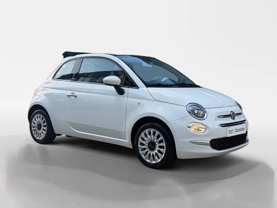 Fiat 500C 1.2 Lounge | Open Dak | Bluetooth | All Season Banden | Airco | Lederen Bekleding | LMV | 12 Maanden BOVAG Garantie