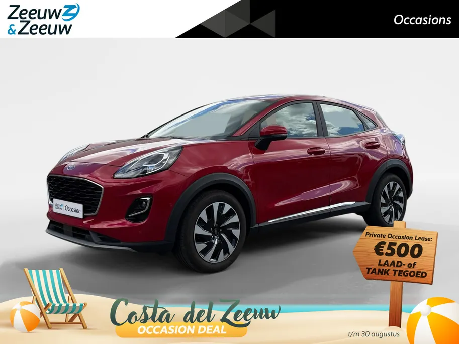Ford Puma 1.0 EcoBoost Hybrid Titanium | Dealer onderhouden | NL auto | Adapt. Cruise control | BLIS | Winter pack | Parkeersensoren voor en achter | Achteruitrijcamera | Draadloos opladen mobiel | 1e eigenaar | Bovag garantie |