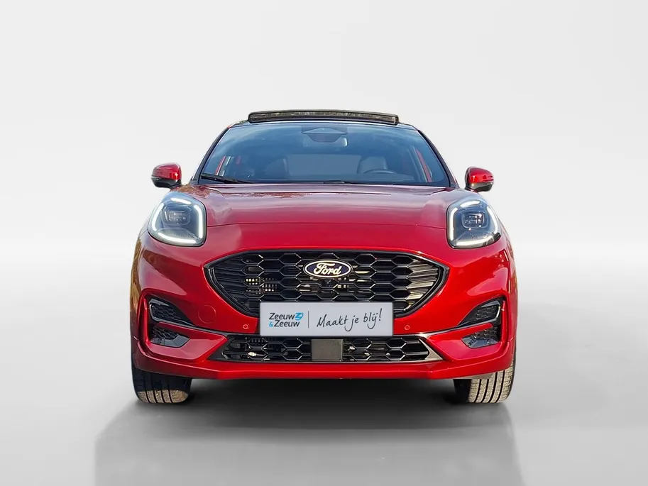 Ford Puma 1.0 EcoBoost Hybrid ST-Line X | !gratis automaat! | Winterpack | Driver Assistancepack | 19' Lichtmetaal | Panoramadak | 360Camera | El. Achterklep | Adaptive Cruisecontrol | B&O Audio | Dodehoekdetectie | Nieuw te bestellen! |