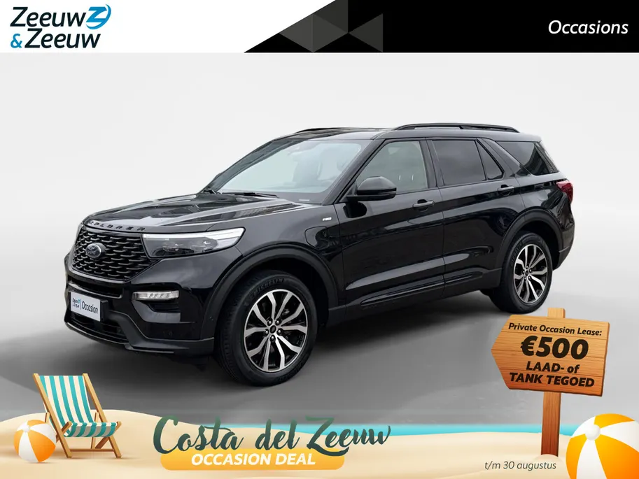 Ford Explorer 3.0 V6 EcoBoost PHEV ST-Line 7 Persoons | Panoramadak | Trekhaak | Stoelkoeling/Verwarming |  Dodehoek detectie | Adapt. Cruise Control  | 12 maanden garantie! |