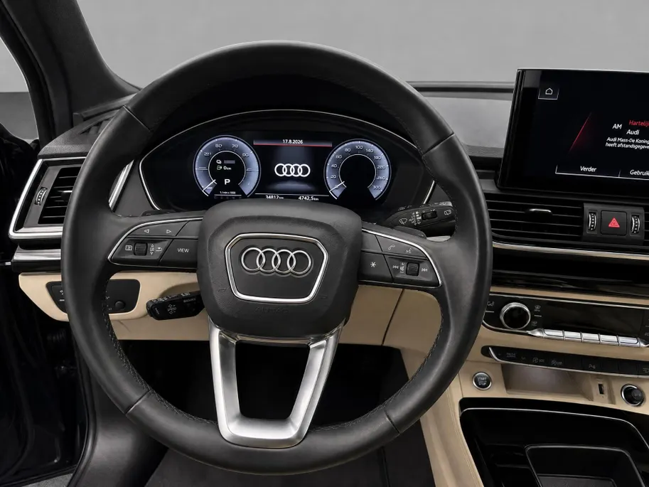 Audi Q5 Sportback 50 TFSIe 299pk Advanced Edition · Panoramadak · Luchtvering · Camera · Elek. Stoelen · Matrix LED · Stuur- & Stoelverwarming · Garantie t/m 16-01-2029 of 100.000km