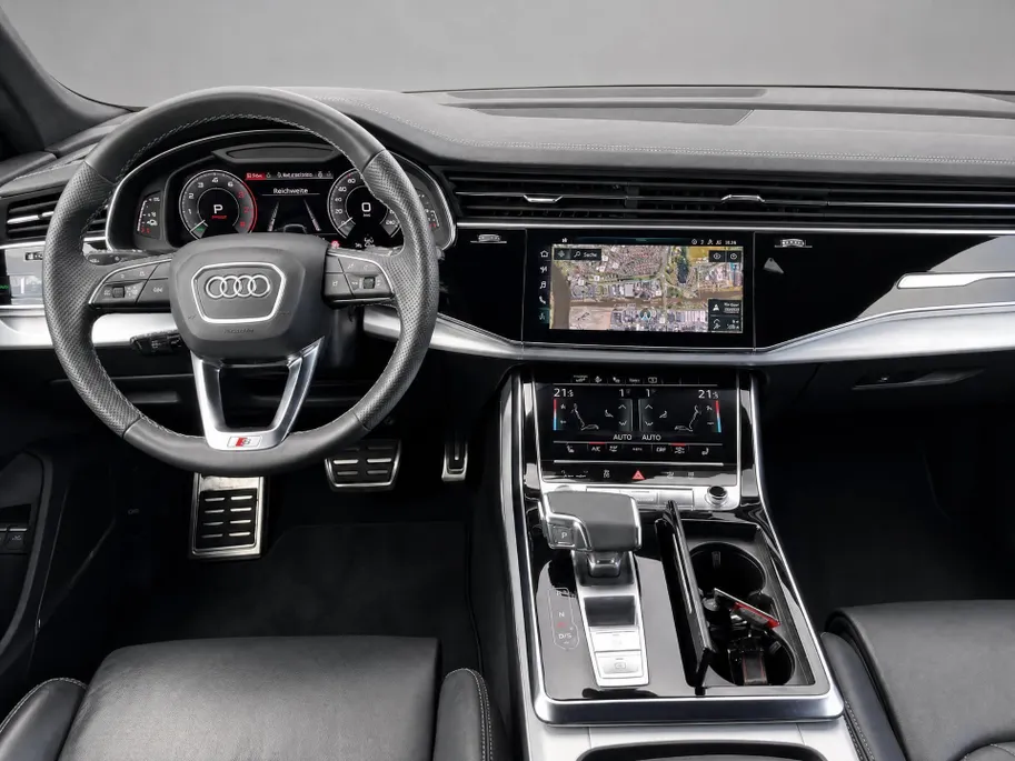 Audi Q8 55 TFSIe 280kW/381PK quattro Pro Line S · Panoramadak · Leder · 360°Camera + Parkeersensoren · Trekhaak ·