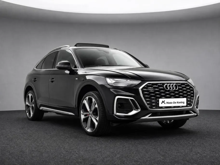 Audi Q5 Sportback 50 TFSIe 299pk S-tronic S edition · Camera · Panoramadak · Apple/Android Car Play · Navigatie · Elek. Achterklep · Stoelverwarming ·