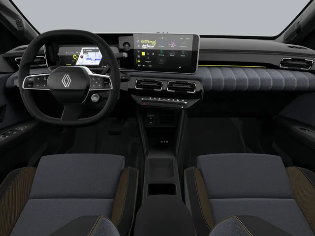 Renault 5 Techno | Achteruitrijcamera | ISOFIX-bevestigingssysteem voor kinderzitjes op passagiersstoel en op de twee buitenste zitplaatsen achter | LED-dagrijverlichting met specifiek vormgegeven lichtsignatuur