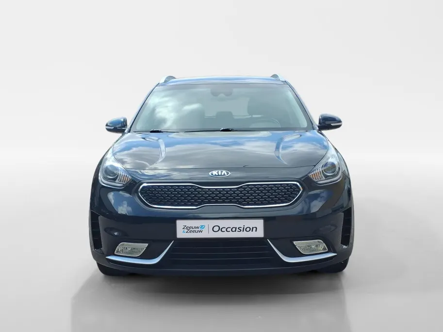 Kia Niro 1.6 GDi Hybrid First Edition achteruitrijcamera , navigatiesysteem full map , electronic climate controle , cruise , parkeersensor , lm velgen zwart .