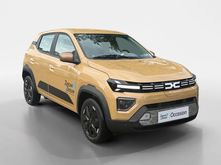 Dacia Spring Extreme 65 26.8 kWh AUTOMAAT AIRCO CAMERA CRUISE CONTROLE APPLE CARPLAY ANDROID AUTO ZEER MOOIE AUTO DEMONSTRATIEAUTO VRAAG NAAR DE KMSTAND