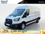 Ford Transit 350 2.0 TDCI L3H2 Trend 130 pk l BPM VRIJ! | Navigatiesysteem| 12' scherm | Trekhaak | Voorruitverwarming l 3-zits | All seasonbanden | Laadruimtebescherming