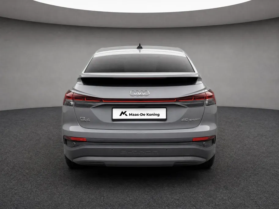 Audi Q4 Sportback e-tron 40 204pk Edition 77 kWh · SOH 95,8% · Camera · Apple/Android Car Play · Cruise Control Adaptief · P-Sensoren · Elek. Achterklep · 19'' Inch ·