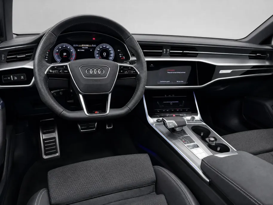Audi A6 Avant 40 TFSI 204pk S edition Competition · Panoramadak · Apple/Android Car Play · Camera · Elek. stoelverstelling met memory · 19'' Velgen ·  Garantie t/m 15-07-2028 of 100.000km