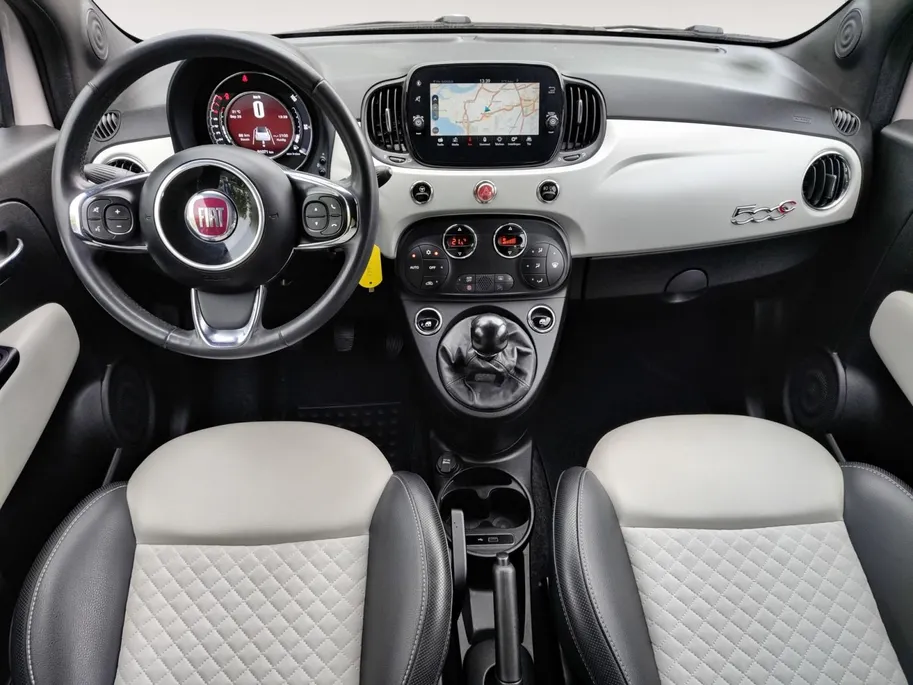 Fiat 500 1.2 Star Cabriolet! Navigatie, Airco Etc! Super mooie uitvoering! NU RIJKLAAPRIJS incl. 12 Maandag GARANTIE! Premiumpakket GRATIS!!