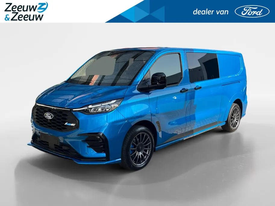 Ford E-Transit Custom 320 L2H1 MS/RT 71 kWh Dubbele Cabine 286 pk | NIEUW TE BESTELLEN | MS/RT Sports Pack | 19' LM velgen | Achterspoiler | Lederen bekleding - Financial Lease - 0,99% rente