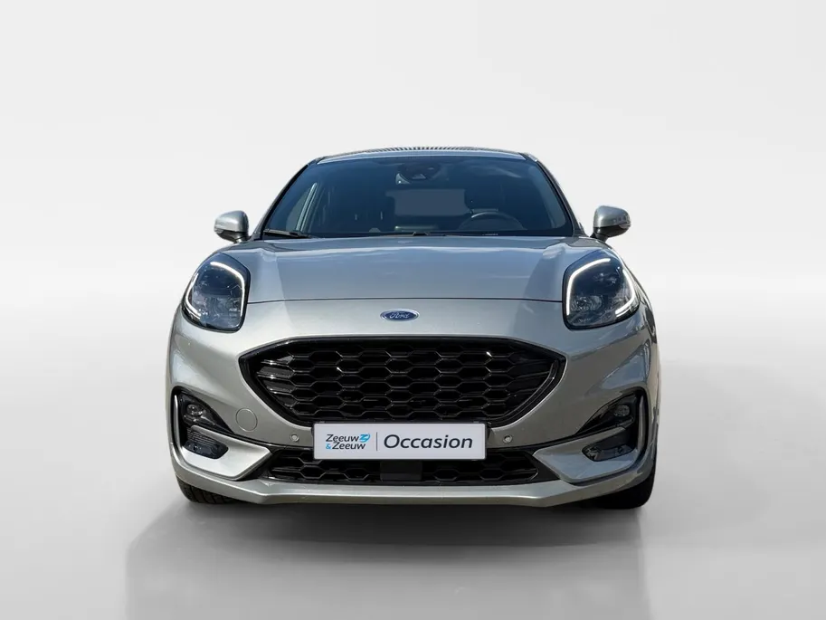 Ford Puma 1.0 EcoBoost Hybrid ST-Line X | Automaat | Trekhaak | Parkeersensoren voor en achter | Achteruitrijcamera | Adapt. Cruise control | BLIS | B&O | Draadloos opladen mobiel | 19' lichtmetalen velgen | Navigatie | Apple carplay & Android auto | Bovag garantie