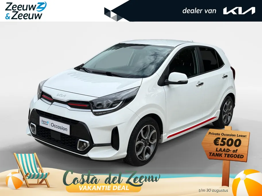 Kia Picanto 1.0 DPi GT-Line DEALER ONDERHOUDEN | RESTERENDE FABRIEKSGARANTIE TM 2032 | CLIMATE CONTROL | NAVIGATIE