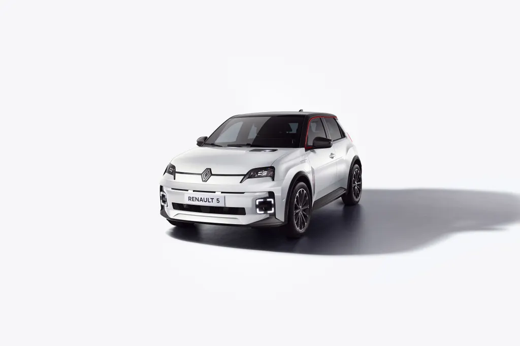Renault 5 in de kleur Blanc Nacré