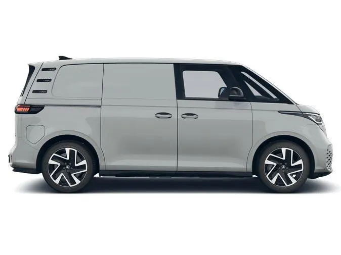 Volkswagen Bedrijfswagens ID. Buzz Cargo Bedrijfswagens Bulli Limited Signature Edition 79kWh 340pk 4M 737745 · ECO-lederen bekleding · 20' LM velgen · Voor en achter spoiler · Zwarte grill ·