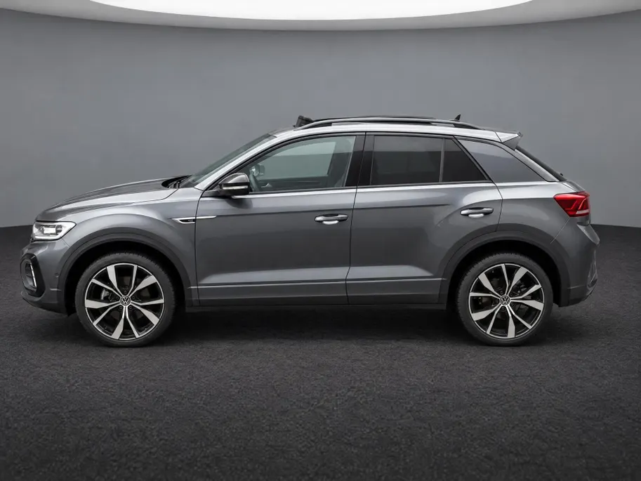 Volkswagen T-Roc 1.5 TSI 150pk DSG R-Line · Panoramadak · Camera · Keyless · Stuur- & Stoelverwarming · Elek. Achterklep · Dodehoeksensor · Garantie t/m 14-07-2027