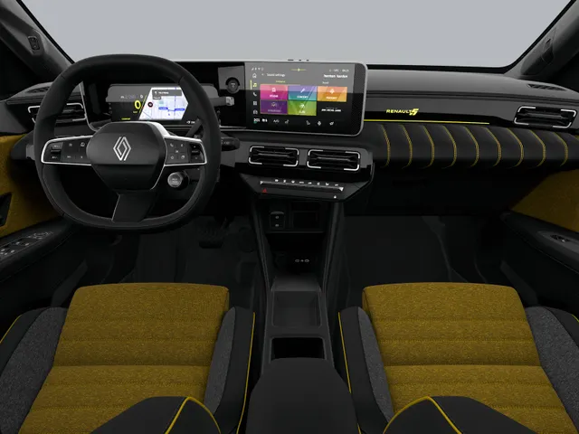 Renault 5 Iconic cinq | Achteruitrijcamera | Elektrisch verwarmbare voorstoelen | ISOFIX-bevestigingssysteem voor kinderzitjes op passagiersstoel en op de twee buitenste zitplaatsen achter