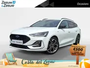 Ford Focus Wagon 1.0 EcoBoost Hybrid ST Line X 155Pk | NL-Auto | 1e eigenaar | Winterpack | Driver Assistancepack | El. Trekhaak | 18' Lichtmetaal | Adaptive Cruisecontrol | Dodehoekdetectie | AGR-best. stoel | B&O Audio |