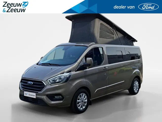 Ford Transit Custom Camper 2.0 TDCI L2H1 Limited | Distributie is vervangen | Camper met 2 slaapplaatsen | Keuken met gootsteen- koelkast- gasfornuis | Zonnescherm | Trekhaak