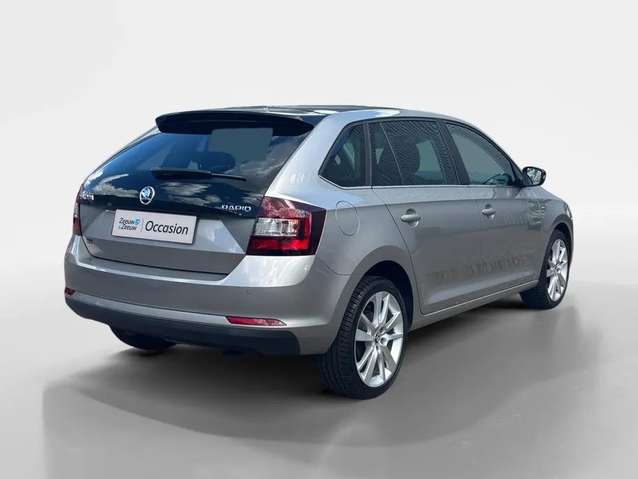 Škoda Rapid Spaceback 1.0 TSI Greentech Clever | Panoramadak | Climate Control | Cruise Control | Stoelverwarming | Parkeersensoren achter | DAB |
