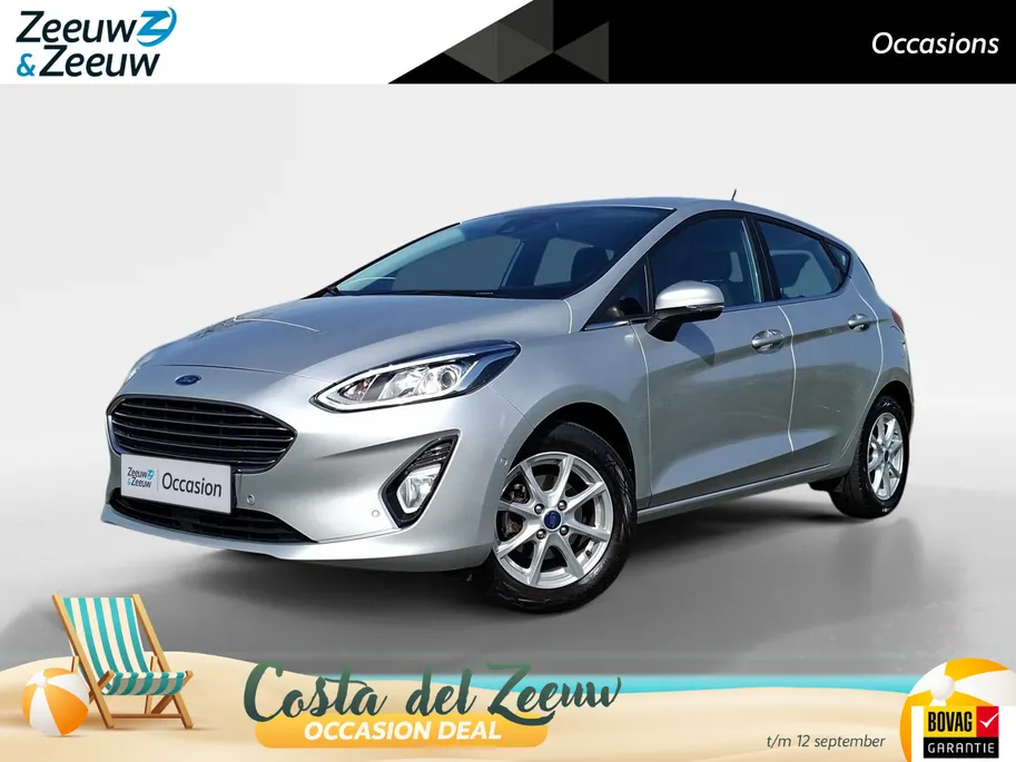 Ford Fiesta 1.0 EcoBoost Titanium | NL-Auto | 1e Eigenaar | Adaptieve Cruise Control | Camera | Dode hoek identificatie | Parkeersensoren voor en achter | Apple Carplay / Android Auto | Climate Control | Lichtmetalen velgen