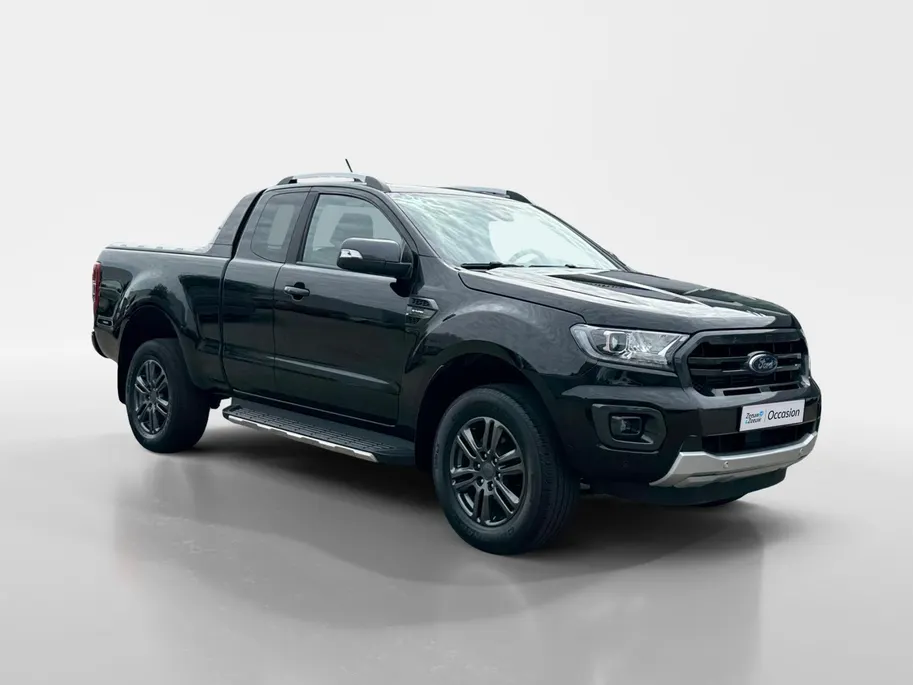 Ford Ranger 2.0 EcoBlue Wildtrak Supercab | NL auto | 1e eigenaar | 213 PK | Trekhaak | Automaat | Rollertop | Stoelverwarming | Achteruitrijcamera | Parkeersensoren voor en achter | Adapt. cruise control | Apple carplay & Android auto | Bovag garantie |