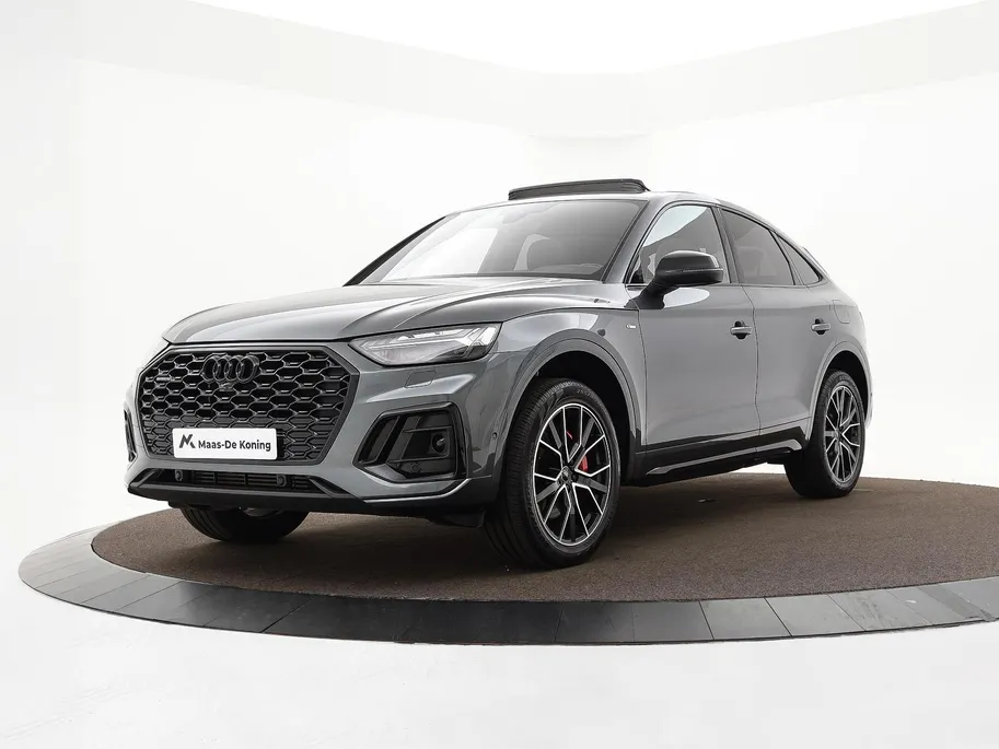 Audi Q5 Sportback 55 TFSIe 367pk S-tronic S edition · Panoramadak · 360 Camera · Elek. Achterklep · Apple/Android Car Play · Navigatie · 20'' Inch ·