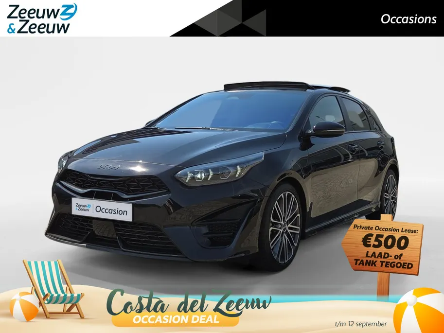Kia Ceed 1.5 T-GDi GT-PlusLine Automaat | 140 PK | Schuif-kanteldak | JBL | Elektr. verstelbare bestuurdersstoel met geheugenfunctie |  18' lichtmetalen velgen | Dodehoek detectie  | Metallic lak | Fabrieksgarantie t/m 8-4-2032 + 3x 1 jaar*  | NAP
