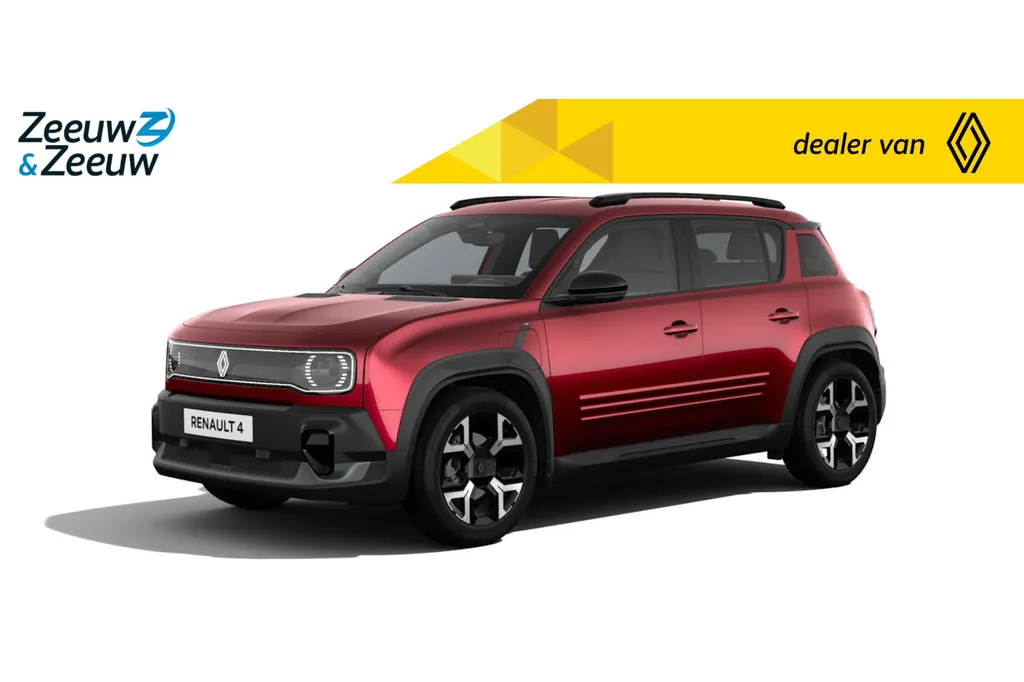 Renault 4 Techno comfort range | Profiteer nu van €1800,- Zeeuw & Zeeuw voorraadkorting | NU met GRATIS 5 jaar fabrieksgarantie | 409KM Actieradius | 165km laden in slechts 15 minuten | Nu in de showroom |