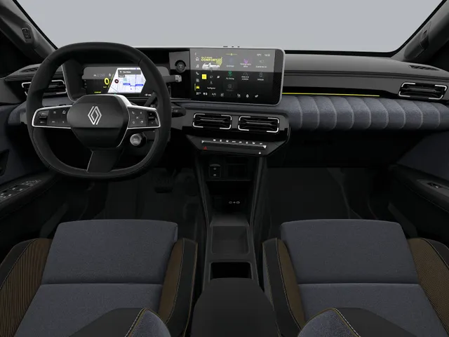 Renault 5 Techno | Achteruitrijcamera | ISOFIX-bevestigingssysteem voor kinderzitjes op passagiersstoel en op de twee buitenste zitplaatsen achter | LED-dagrijverlichting met specifiek vormgegeven lichtsignatuur