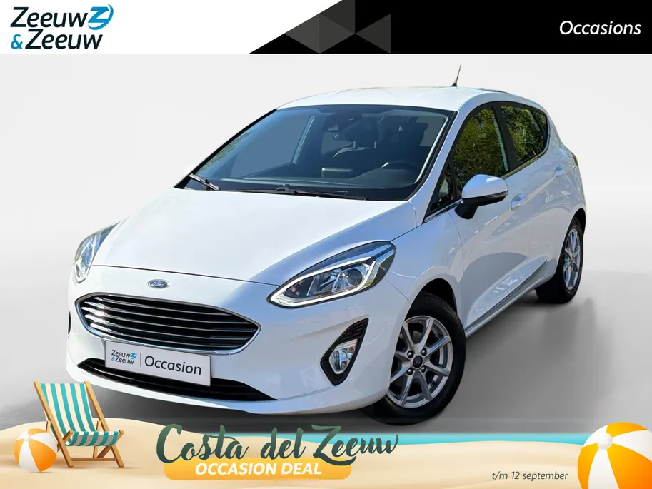 Ford Fiesta 1.0 EcoBoost Titanium | 1e Eigenaar | NL-Auto | Trekhaak | Climate Control | Parkeersensoren | Cruise Control | Lichtmetalen velgen |