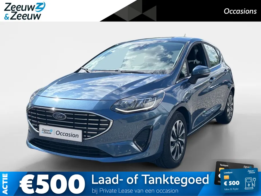 Ford Fiesta 1.0 EcoBoost Hybrid Titanium | Stoel/stuur en voorruitverwarming | Cruise control | Parkeersensoren |
