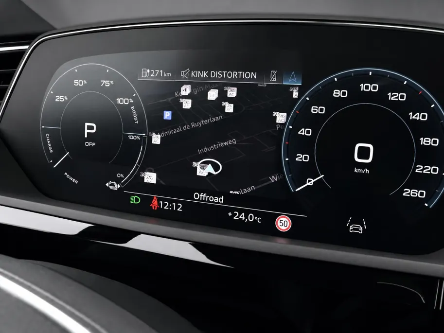 Audi e-tron S 503pk Quattro 95 kWh · SOH 95,3% · Panoramadak · Stoelventilatie · Luchtvering · 360gr. Camera · Elek. Voorstoelen · B&O Audio · 21'' Inch · Leder · EXTRA INRUILKORTING ·