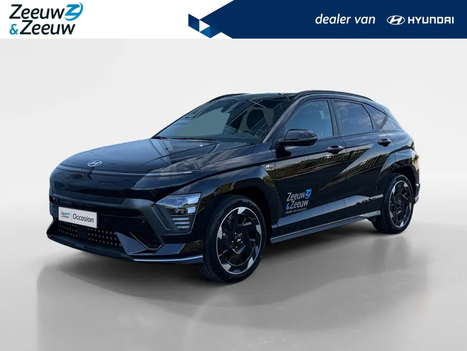 Hyundai Kona Electric N Line Sky 64.8 kWh | Navigatie| Schuif-kantel dak| Head up display| Stoelverwarming/koeling| 360 graden camera|