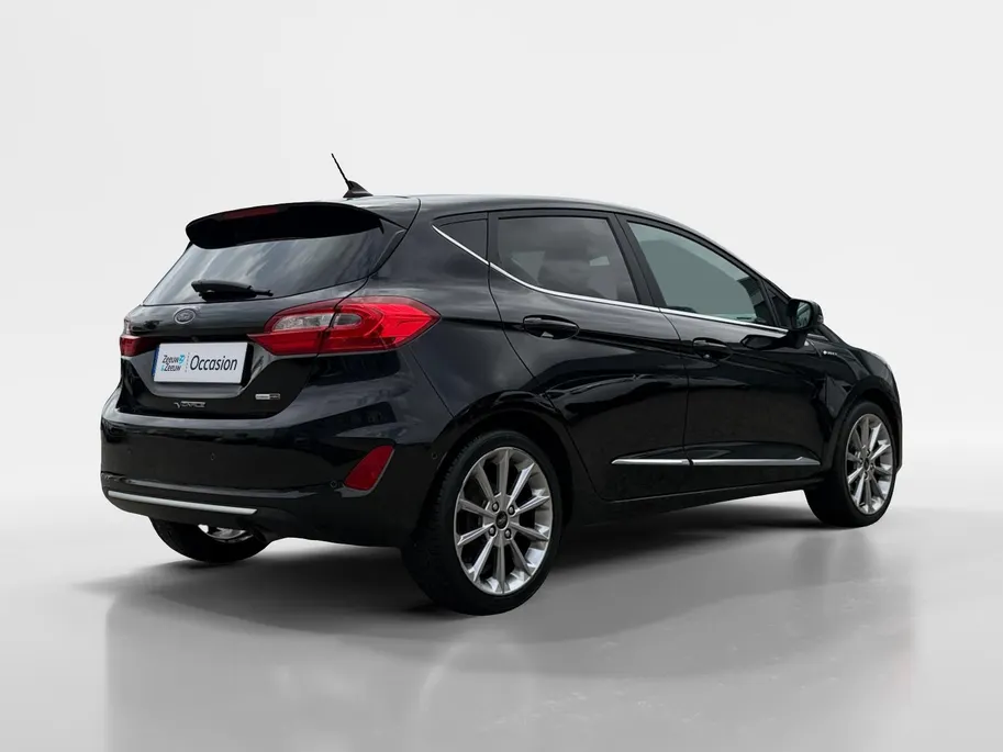 Ford Fiesta 1.0 EcoBoost Hybrid Vignale | Dealer onderhouden | NL auto | Adapt. cruise control | Pano dak | BLIS | Winter pack | Parkeersensoren voor en achter | Achteruitrijcamera | 17' lichtmetalen velgen | Bovag garantie |