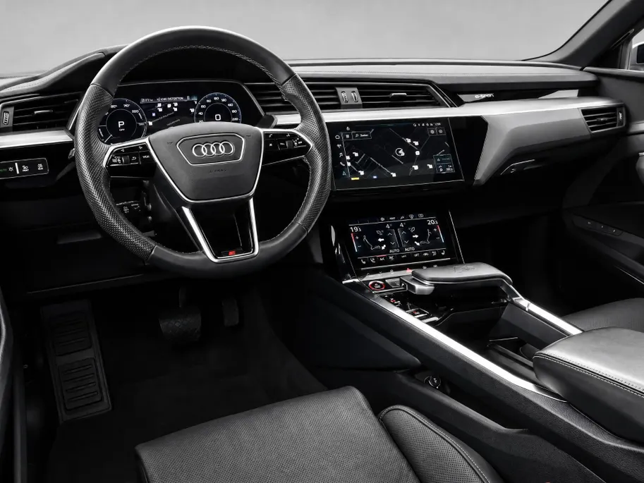 Audi e-tron S 503pk Quattro 95 kWh · SOH 95,3% · Panoramadak · Stoelventilatie · Luchtvering · 360gr. Camera · Elek. Voorstoelen · B&O Audio · 21'' Inch · Leder ·