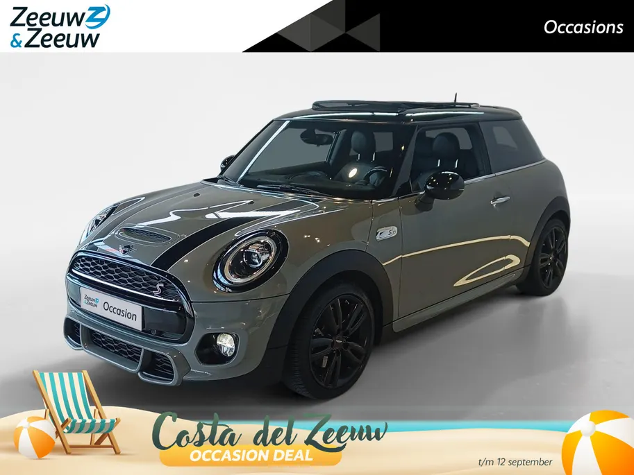 MINI 3-Deurs 2.0 Cooper S Knightsbridge Edition *Automaat*Navigatie*Parkeersensoren*Climate Control*Schuif/Kanteldak*Stoelverwarming*Harman Kardon Audio*Lederen interieur*Vol opties!