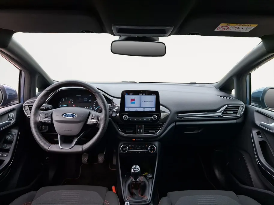 Ford Fiesta 1.0 EcoBoost Hybrid ST-Line 125 pk | Stoel- stuur en voorruitverwarming | Navigatie via Apple Carplay & Android auto | Parkeer sensoren