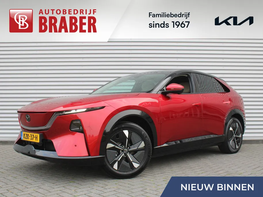 Mazda CX-6e Takumi Business Edition 78 kWh | Stuur-/stoelverwarming + ventilatie | Leer | Pano | 360 Camera | Dodehoek detectie | Elek. stoelverstelling + achterklep |