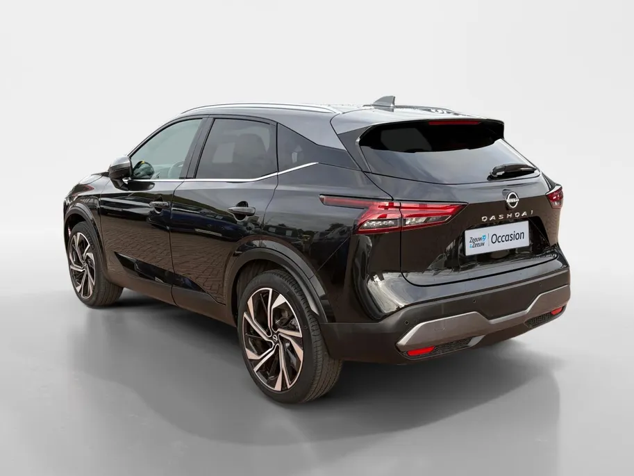 Nissan QASHQAI 1.3 MHEV Xtronic Tekna Plus *Automaat*Navi+360Camera*Winter Pack*Elekt. Stoelen*Lederen bekleding*HUD*Adapt. Cruise Control*Memory stoelen*1ste eigenaar!